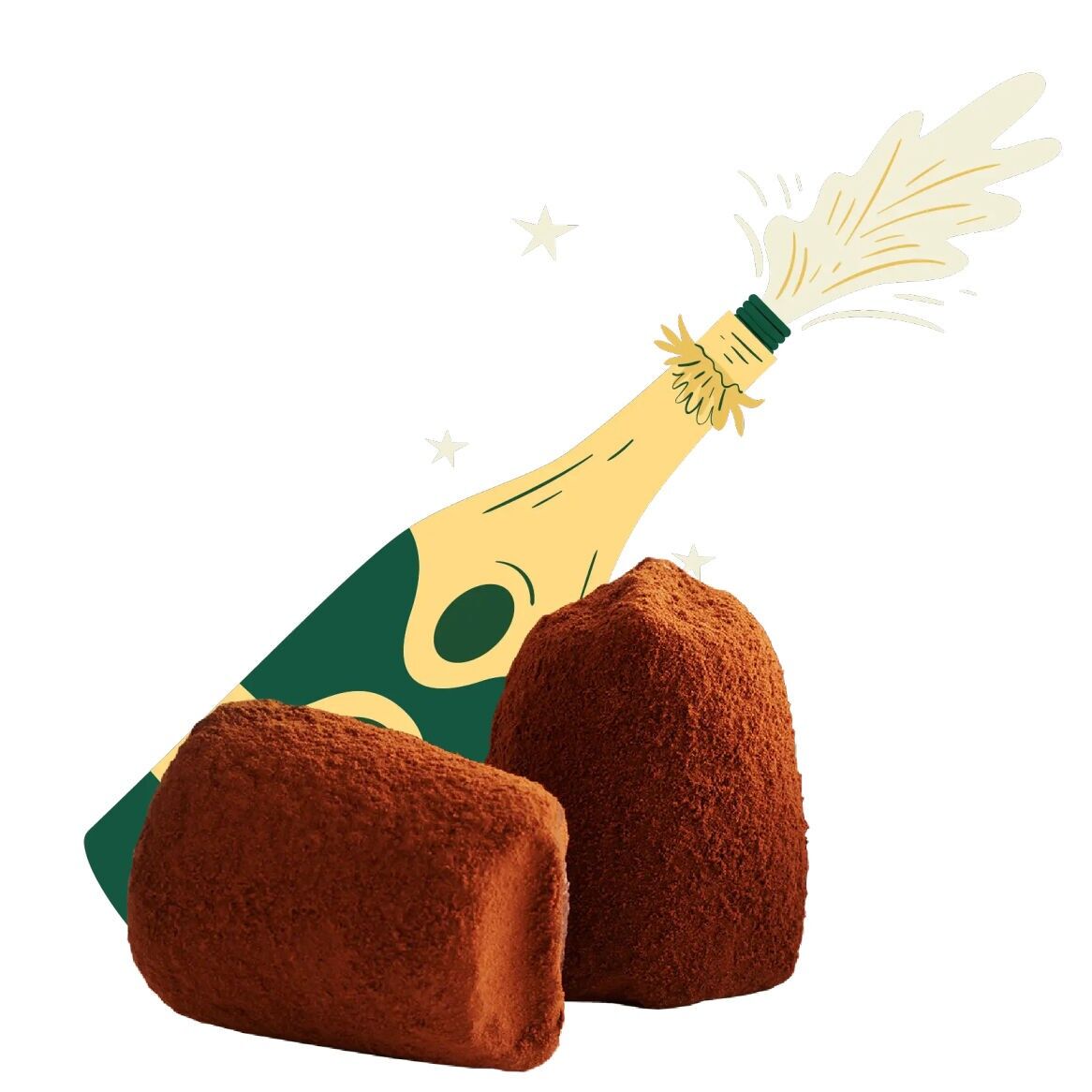 Tartufi Di Cioccolato Allo Champagne - Sfusi