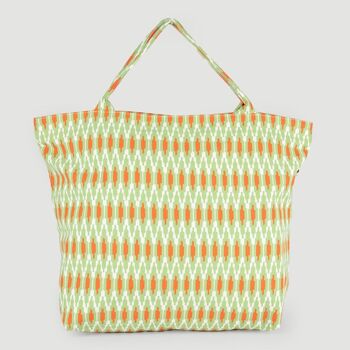 SAC DE PLAGE COTON BIOLOGIQUE KUNYIT NIGHT STRIPES 54X40 CM 1