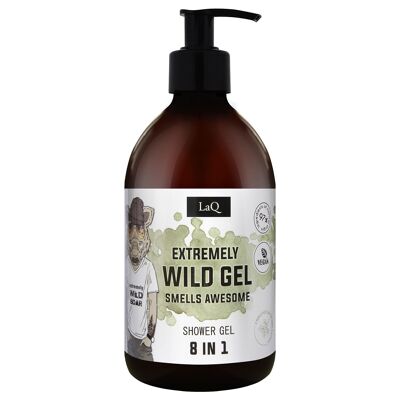 LaQ Duschgel Männer 8 in 1 – Extrem wild – 500 ml