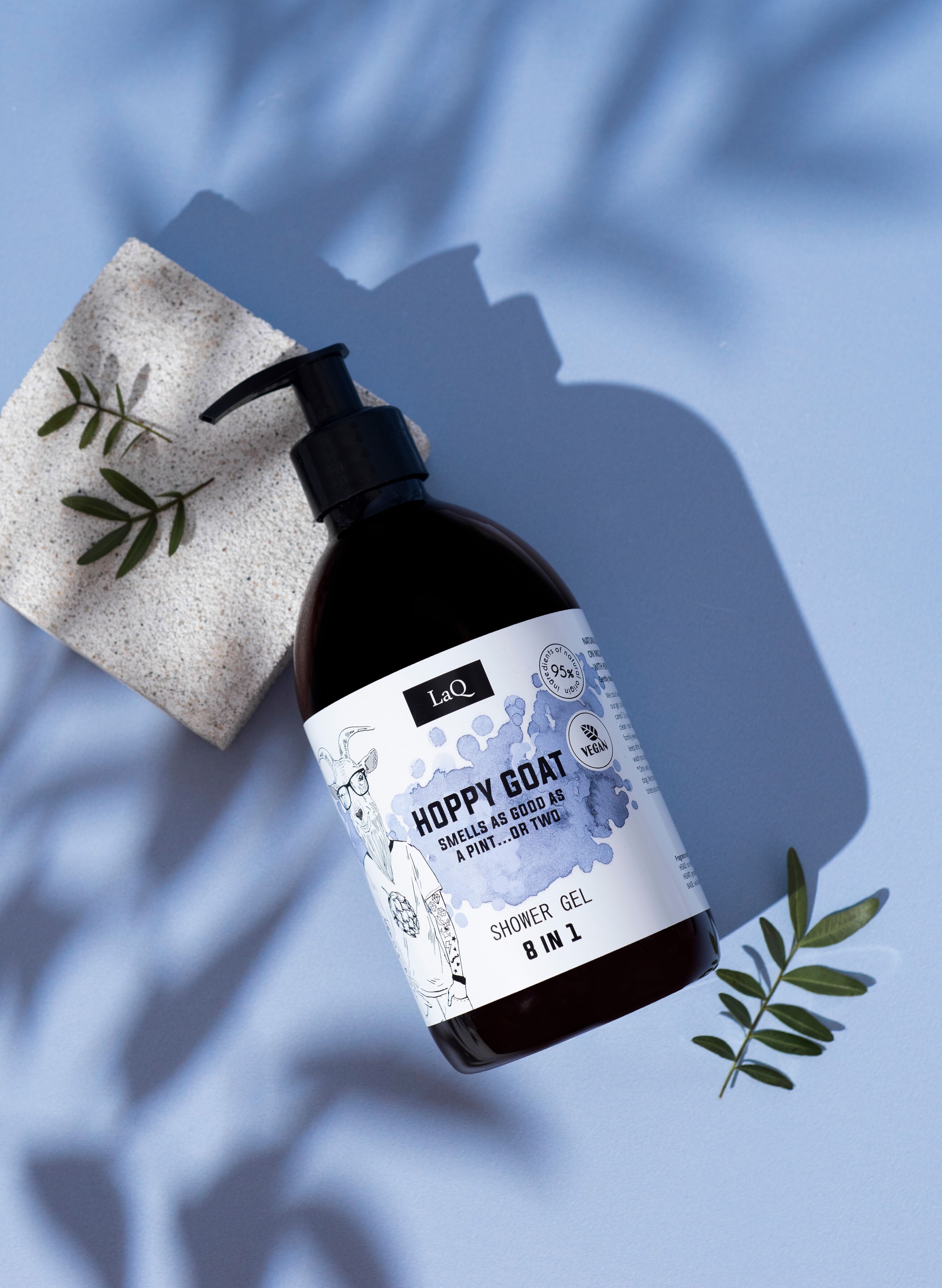 LaQ Shower Gel Men 8 in 1 - Hoppy Goat - 500ml