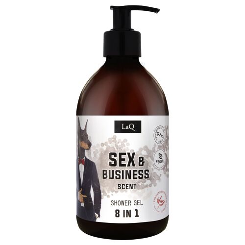 LaQ Shower Gel Men 8 in 1 - Scent of Sex & Business - 500ml