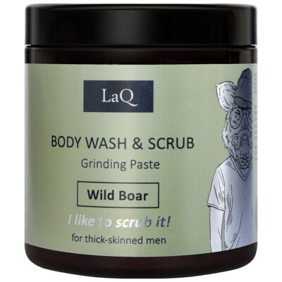 LaQ Body Wash & Scrub Men – Schleifpaste Wildschwein – 220 g