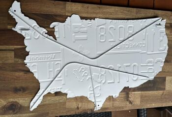 Panneau XXL Carte des USA - Route 66 2