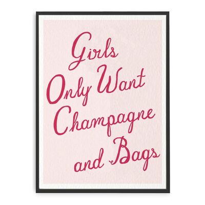 Champagner und Taschen