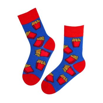 Chaussettes coton bleu FRIES 1