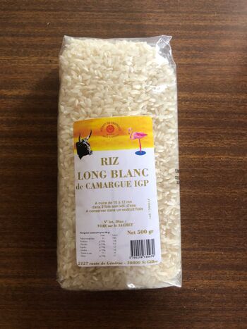 RIZ LONG BLANC IGP CAMARGUE 500GR