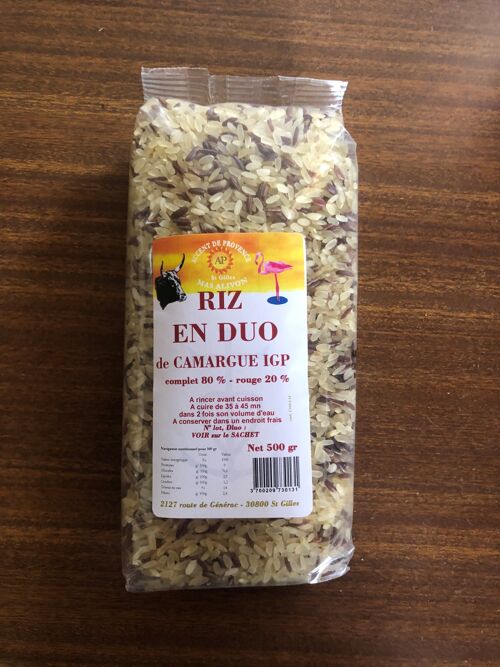 DUO DE RIZ IGP CAMARGUE 500GR