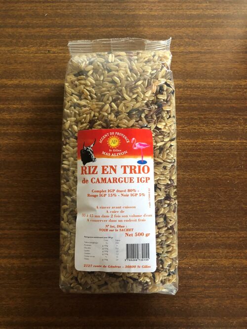 TRIO DE RIZ IGP CAMARGUE 500GR