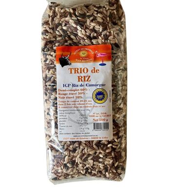 PGI CAMARGUE RICE TRIO 500GR