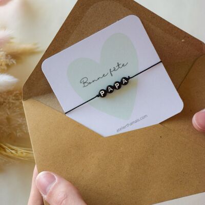 Bracelet on “Happy Father’s Day” card