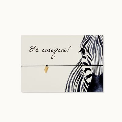 Bracelet card black: Be unique!