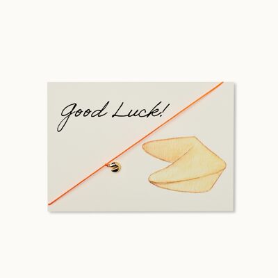 Bracelet card: Good Luck! - Fortune cookie