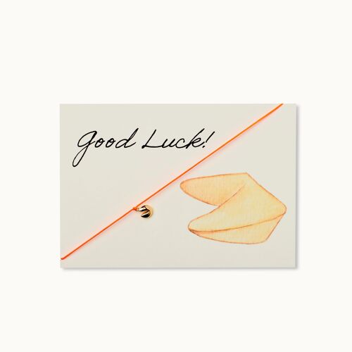 Armband-Karte: Good Luck! - Fortune Cookie