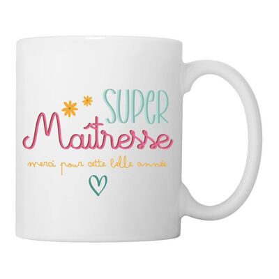 Mug - Super maîtresse - merci