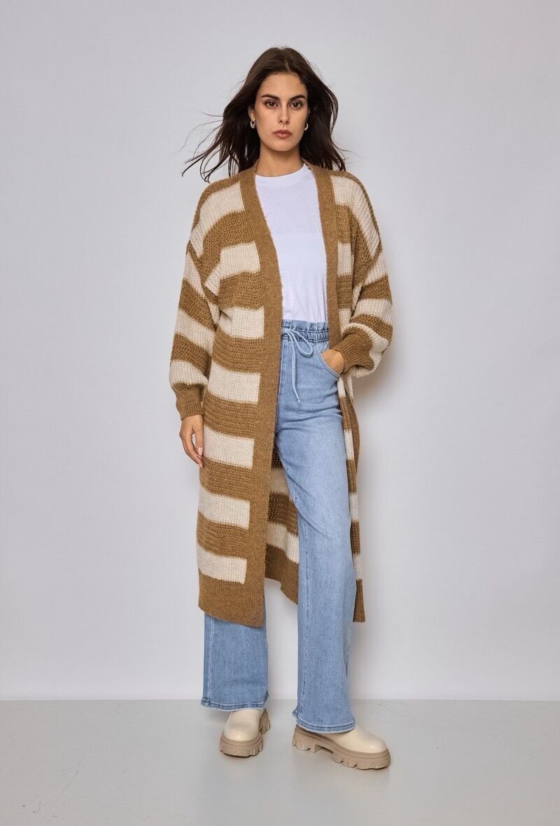 Gilet lungo a righe - 31531