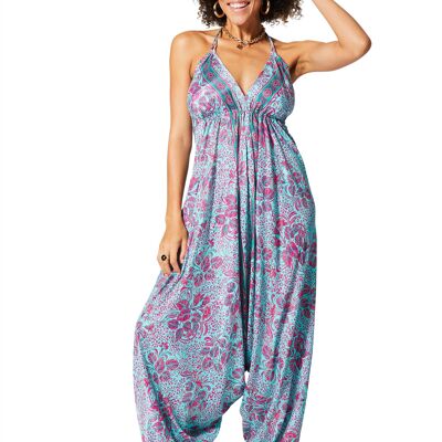 PANTALONES COMBINADOS SAROUEL HAREM PANTALONES SEXYS SIN ESPALDA PATRONES DORADOS COLIP2002H