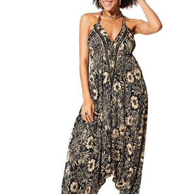 TUTA SAROUEL PANTALONI HAREM SCHIENA SEXY MOTIVI ORO COLIP2002P
