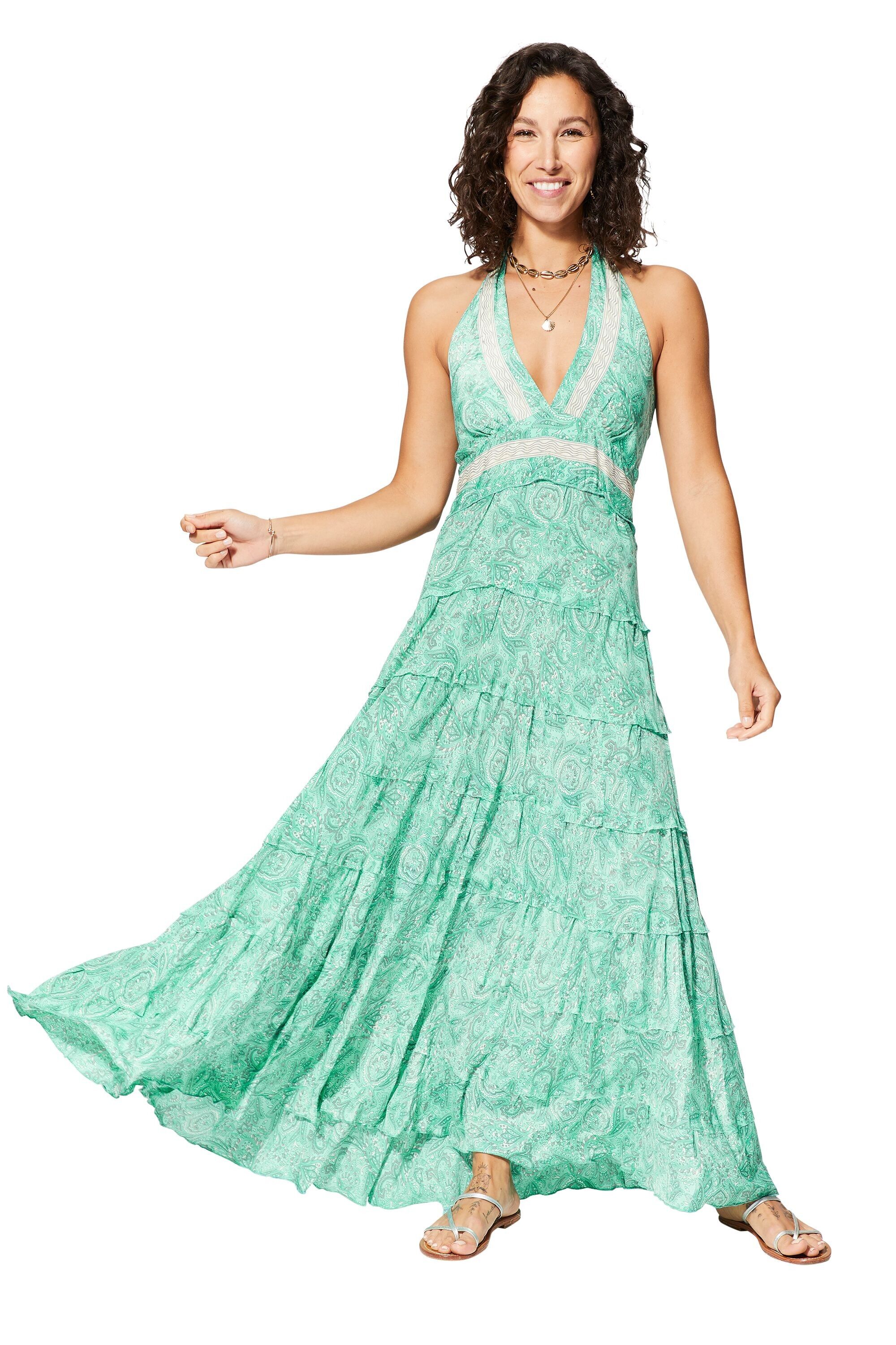 MAXIPA0643C LANGES RÜCKENFREIES SOMMERKLEID