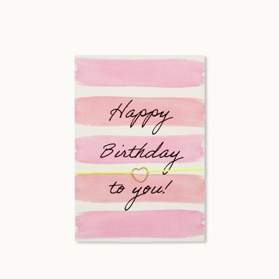 Armband-Karte: Happy Birthday to you!