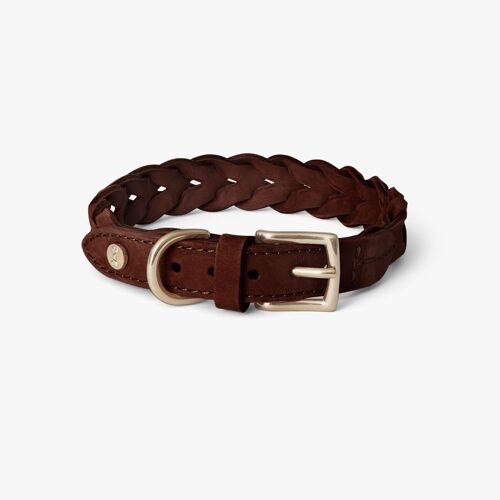 Dog Collar Stockholm Leather Dark Choco