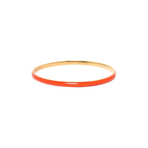 LES COMPLICES-BANGLES  bracelet jonc bombé orange