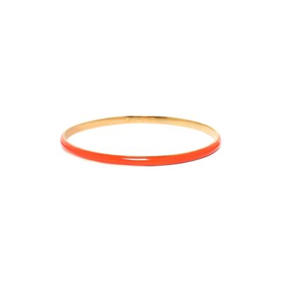 LES COMPLICES-BANGLES orangefarbener, gebogener Armreif