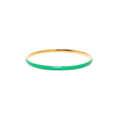 LES COMPLICES-BANGLES  bracelet jonc bombé vert