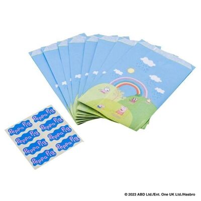 Set of 16 biscuit bags with Dr. stickers. Oetker Peppa Pig