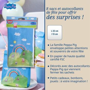 Lot de 16 sachets biscuits avec autocollants Dr. Oetker Peppa Pig 3