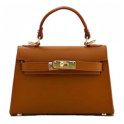 Modarno "Kelly" women's handbag in genuine leather 21x8x13 cm