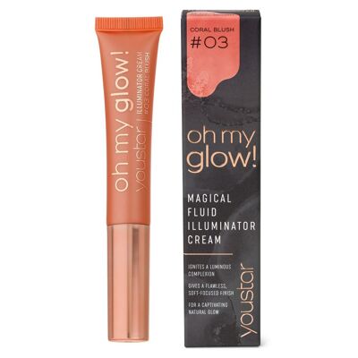 youstar OH MY GLOW! Illuminator Cream - 03 Coral Blush