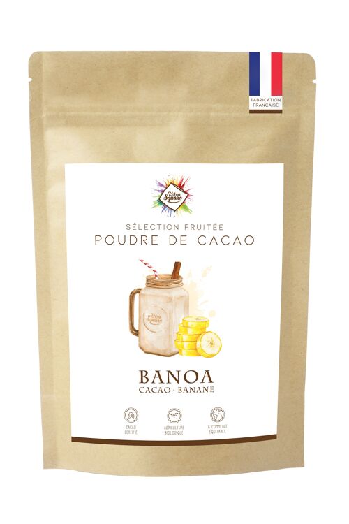 Banoa - Poudre de cacao  pour chocolat chaud à la banane