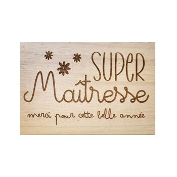 Carte Super Maîtresse - Merci