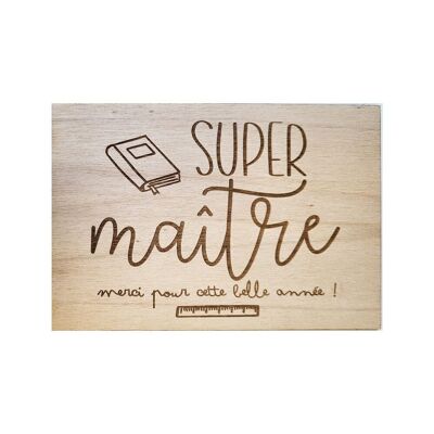 Carte Super Maître - Merci