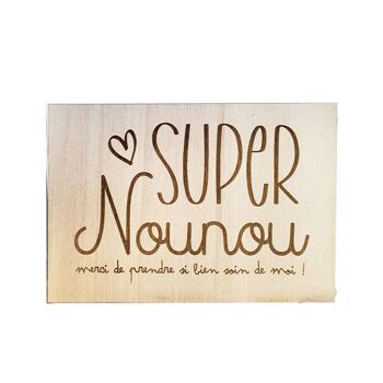 Carte Super Nounou - Merci