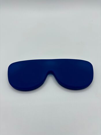 Etui à lunette Bleu Nuit en silicone médical recyclé, pliable et innovant 1