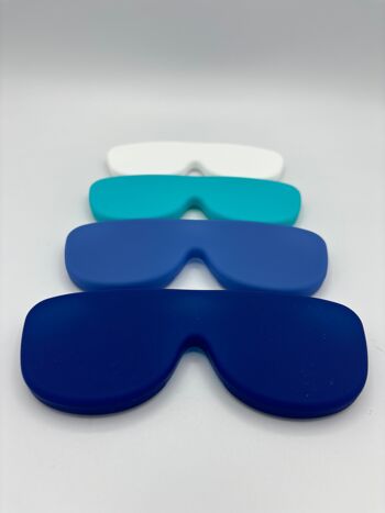 Etui à lunette Bleu Nuit en silicone médical recyclé, pliable et innovant 6