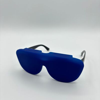 Etui à lunette Bleu Nuit en silicone médical recyclé, pliable et innovant