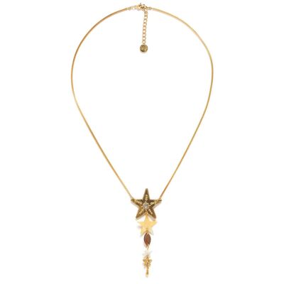 ESTRELLA  collier pendentif multi étoiles en nacre