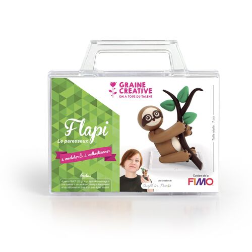 KIT FIGURINE FIMO FLAPI LE PARESSEUX