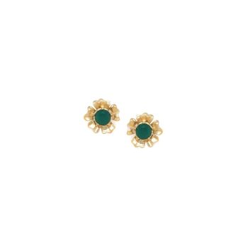 MATHILDE  boucles d'oreilles puces fleurs 1