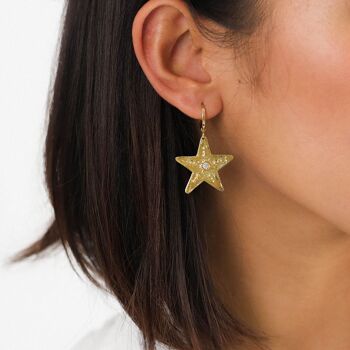 ESTRELLA  boucles d'oreilles mini créoles étoiles 2