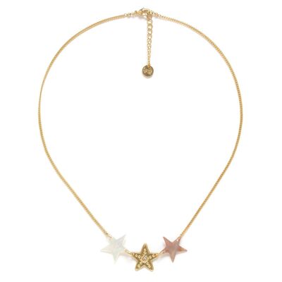 Collana corta ESTRELLA 3 stelle