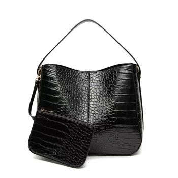 Sac fourre-tout en similicuir Roxana de taille moyenne 12