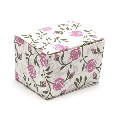 Packaging-Ready-Assembled 1 Choc Patterned Ballotin Flat Top Box