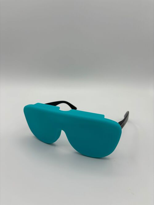 Etui à lunette Turquoise en silicone médical recyclé, pliable et innovant