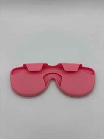 Etui à lunette Rose Clair en silicone médical recyclé, pliable et innovant 2