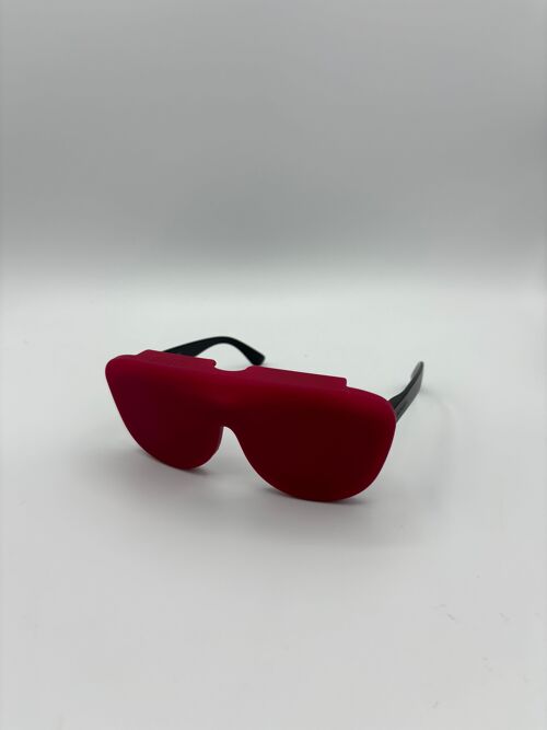 Etui à lunette Framboise en silicone médical recyclé, pliable et innovant