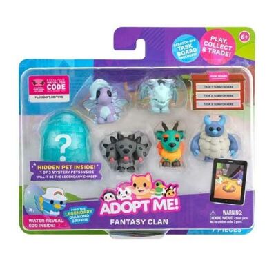 Adopt Me! Pack 6 Figurines Animaux Fantasy Clan