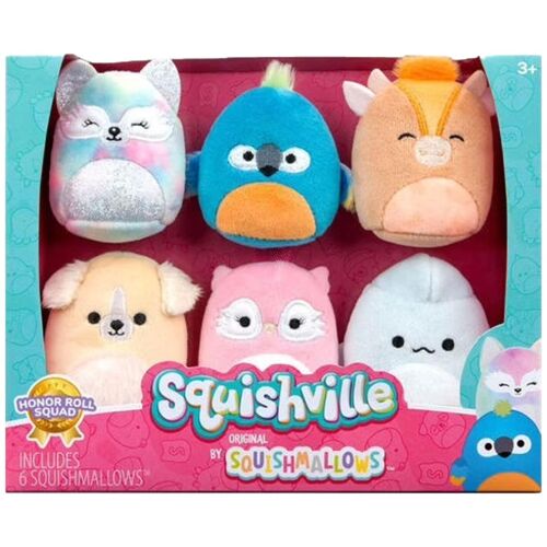 Squishville Pack de 6 Peluches 5Cm Honor Roll Squad